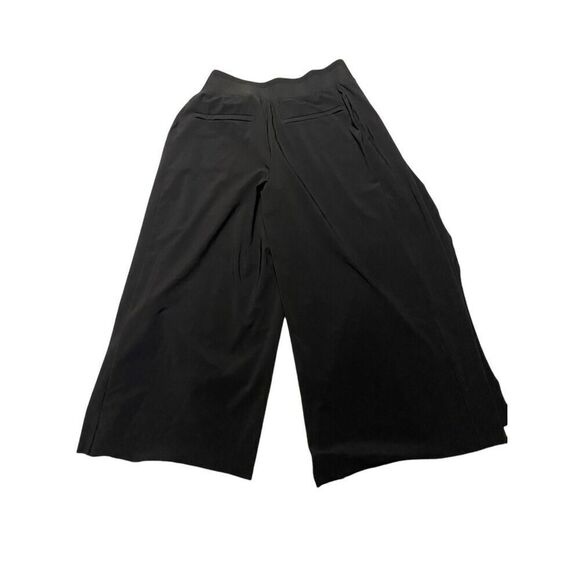 Athleta Womens Black Wide-Leg Crop Pants Size 12T - Picture 1 of 5